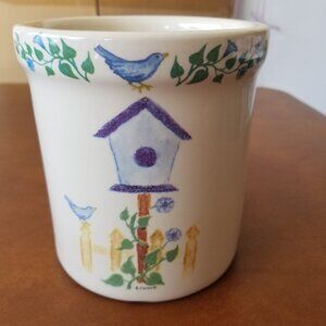 Crock Shop Birdhouse Utensil Holder